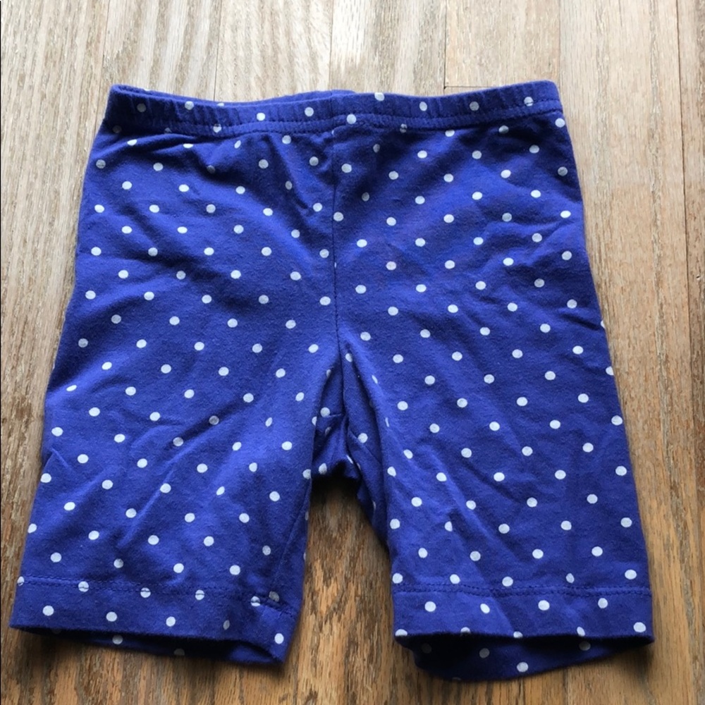 Old Navy Girls Blue Polka Dot Bike Shorts XS 5